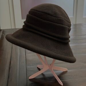 Parkhurst Rich Chocolate 100% Wool Women's Cloche Hat